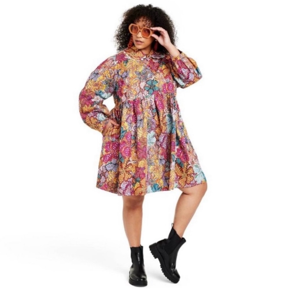 NWT Kika Vargas x Target Anemone Floral Mini Dress 4X – SOLD OUT